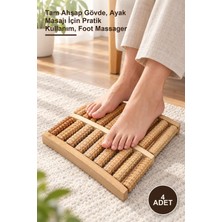 Yenilig 4 Adet Ahşap Ayak Masaj Aleti – Tam Ahşap Gövde, Ayak Masajı Için Pratik Kullanım, Foot Massager