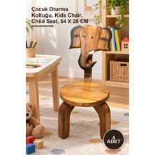 Yenilig 4 Adet Çocuk Sandalyesi – Çocuk Oturma Koltuğu, Kids Chair, Child Seat, 54 x 28 cm