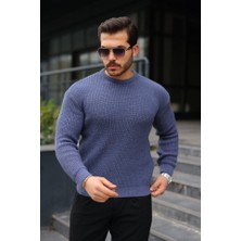 Venera Butik Erkek Bisiklet Yaka Örme Kazak