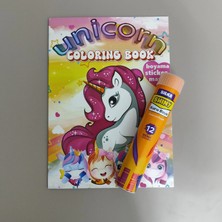Silka 12 Li Tüp Kuru Boya ve Stickerli 16 Sayfa Boyama Kitabı  ARD1001041