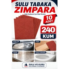 Cnr Zımpara 240 Kum Su Zımpara | Kağıt Zımpara - 10 Adet | Ahşap, Metal ve Astar Yüzeyler Için Ince Tabaka Zımpara