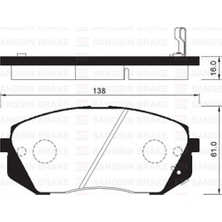 SANGSIN Mixdepo Ön Balata Hyundai İX35 2.0-2.0 Crdi 10 Carens Iii 06 Sportage 06 D4EAD1B Motor Için GDB3461 Tucson 10