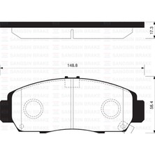 SANGSIN Mixdepo Ön Balata Honda Civic Sedan 07-11 Frv 07 GDB3268-GDB3240