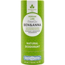 4 Adet Ben & Anna Stick Deodorant Lime Natural 40 G