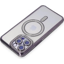 Magicool Iphone 14 Pro Kılıf Joke Simli Magneticsafe Kılıf - Derin Mor
