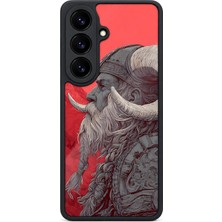 BG AKSESUAR Samsung Galaxy S26 Uyumlu Viking Desenli Kamera Korumalı Darbelere Dayanıklı Kılıf