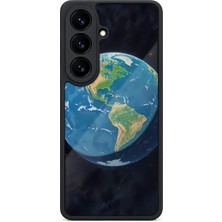 BG AKSESUAR Samsung Galaxy S26 Uyumlu Yerküre Desenli Kamera Korumalı Darbelere Dayanıklı Kılıf