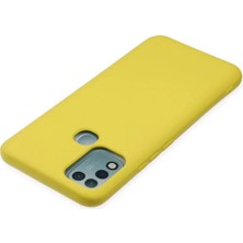 Magicool Infinix Hot 10 Play Kılıf Nano Içi Kadife Silikon - Sarı