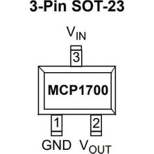 Kontaktek MCP1700T-1202E/TT Sot-23-3 Smd 1.2V Voltaj Regülatörü 3 Adet
