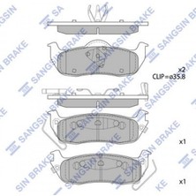 SANGSIN Mixdepo Arka Balata Grand Cherokee Ii 2.7 Crd 02 Grand Cherokee Iii 5.7 V8-3.7 V6 05 GDB4137
