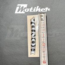 Motiker Honda Metal Gümüş (Silver) Ön Cam Oval 8,5 cm Damla Sticker Etiket Modeli