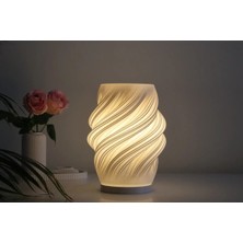 Empressco Beyaz Glowwave Gece Lambası, Şık ve Rahat Uyku Ortamı Sağlar.