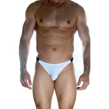 Don Moris Cıcıskom Erkek Beyaz Arkası Büzgülü Brazillian Slip