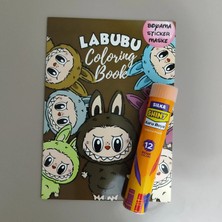 Silka 12 Li Tüp Kuru Boya ve Stickerli 16 Sayfa Boyama Kitabı  ARD1001049