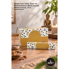 Yenilig 5 Adet Myrrh Masala Tütsü – Masala Türü Tütsü, Ortam ve Ritüel Kullanımı, Myrrh Incense, Masala Incense, 15 gr