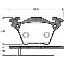 OPTIMAL Mixdepo Ön Fren Balatasi Renault Megane Iv 15 Tüm Motor Tipleri G:129MM Y:58.4 mm K:18MM