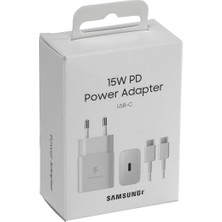 Leaf Shop 15 Watt USB Type-C Hızlı Şarj Adaptörü, Veri Kablolu Şarj Cihazı, Beyaz