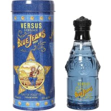 4 Adet Versace Blue Jeans Edt Erkek Parfüm 75 ml