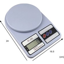 Teknotrust Yüksek Hassasiyetli Mutfak ve Kuyumcu Terazisi, 10KG/1KG, Beyaz Renk