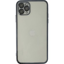 Magicool Iphone 11 Pro Max Kılıf Razer Lensli Silikon - Siyah