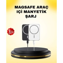 15W Kablosuz Şarj Destekli Magsafe Araç Tutucu Havalandırma Klipsli Veralya Tech