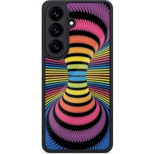 BG AKSESUAR Samsung Galaxy S26 Uyumlu Optikillüzyon Desenli Kamera Korumalı Darbelere Dayanıklı Kılıf