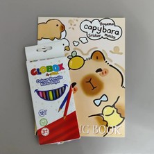Globox 12 Li Kuruboya ve 16 Sayfa Stickerli Boyama Kitabı ARD10001003