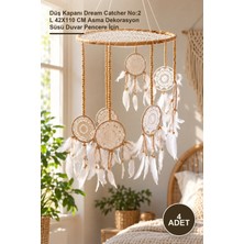 Yenilig 4 Adet Rüya Kapanı – Düş Kapanı Dream Catcher No:2 L 42X110 cm Asma Dekorasyon Süsü Duvar Pencere Için