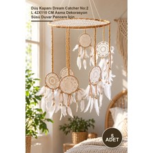 Yenilig 5 Adet Rüya Kapanı – Düş Kapanı Dream Catcher No:2 L 42X110 cm Asma Dekorasyon Süsü Duvar Pencere Için