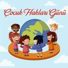 Deko Gonya Çocuk Hakları Günü Fotoğraf Panosu Branda 100X100