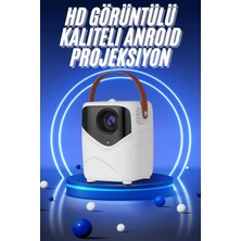 Hd Ayaklı Portatif Projeksiyon Cihazı Bluetooth Wifi Akıllı Android Işlemcili Veralya Tech
