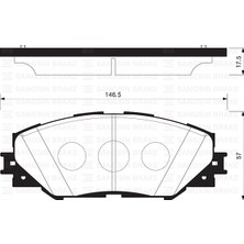SANGSIN Mixdepo Ön Balata R4 Iii 2.0 Vvt-I-2.2d-4d-2.2d-Cat 06 GDB3424