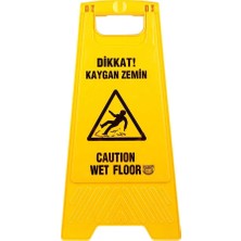 Ceymop 3 Adet Kaygan Zemin Pvc Uyarı Levhası 63 cm x 30 cm