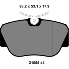 Kale Balata Mercedes 190 W201 1983-1993 Ön Fren Balatası A0014208120
