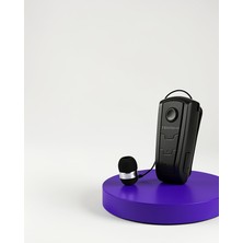 Azrlya Makaralı Bluetooth Kulakiçi Yaka Kulaklığı Kablosuz Kulaklık