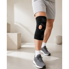 Azrlya Ligament Destekli Dizlik Ayarlanabilir Cırtlı Açık Patella Diz Destekliği