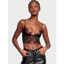 Victoria's Secret Kiraz Işlemeli Çeyrek Kap Korse Büstiyer