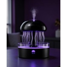 Azrlya Rgb Işıklı Denizanası Hava Nemlendirici Ultrasonik Buhar Makinesi 2h 4h 8h Zamanlayıcılı