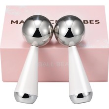 Nacario Running Man Yüz Için Cryo Sticks - Kadınlar Için Yüz Cilt Bakım Araçları, Yüz Gözleri, Buz Küresi-Soğutma Masaj Aletleri, Yüz Için Buz Küreleri - 360 Dönen Kırılmaz Paslanmaz Çelik Soğutma Yüz Küreleri