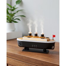 Azrlya Ultra Sessiz Titanik Gemi LED Işıklı Aroma Difüzörü Oda Nemlendirici Yeni Nesil