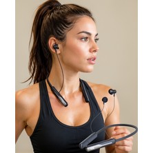 Azrlya Extra Bass Kablosuz Kulaklık Uzun Bataryalı Neckband Tasarım