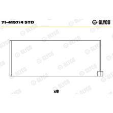 Kol Yatak - (Alfa Romeo Gt, 156, Spider, 166, Gtv, 155, 145, Ducato, Punto, Doblo, Tipo, Bravo, Stilo, Croma, Barchetta, Fiorino, Coupe, Strada, Marea, Brava, Palio, Tempra, Siena, Egea) - (GLYCO-7141574STD)
