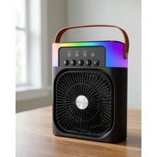 Azrlya Taşınabilir Mini Klima Nemlendirici Fan Rgb LED Aydınlatmalı USB Fan