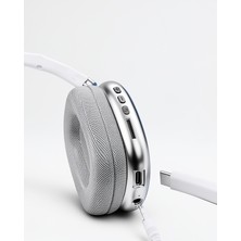 Azrlya P9 Air Max Kablosuz 5.0 Mikrofonlu Bluetooth Kulaklık Beyaz Yüksek Ses Kaliteli
