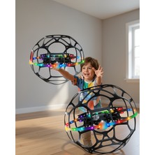 Azrlya El Hareketi Kontrollü Futbol Topu Tasarımlı Drone LED Işıklı