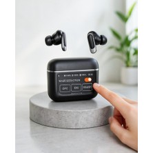Azrlya Bluetooth 5.3 Anc Kablosuz Kulaklık – Dokunmatik Kontrol, Dijital Ekran ve Uzun Pil Ömrü