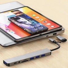 Yüksek Hızlı 8 In 1 USB Çevirici Macbook Uyumlu Hub