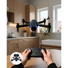 Azrlya 4K Hd Kameralı Katlanabilir Drone Sabit Yükseklik Destekli Uzaktan Kumandalı Drone