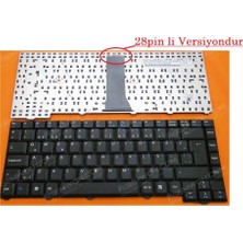 Asus F3A, F3S, F3H, F3J, F3U, F3JR, F3JV, F3K, F3KA, F3KE F3P, F3Q Notebook Klavyesi - Tr - 28 Pin