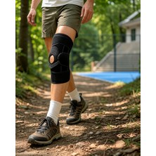 Azrlya Patella Destekli Ligamentli Dizlik Ayarlanabilir Cırtlı Silikon Pedli Diz Desteği